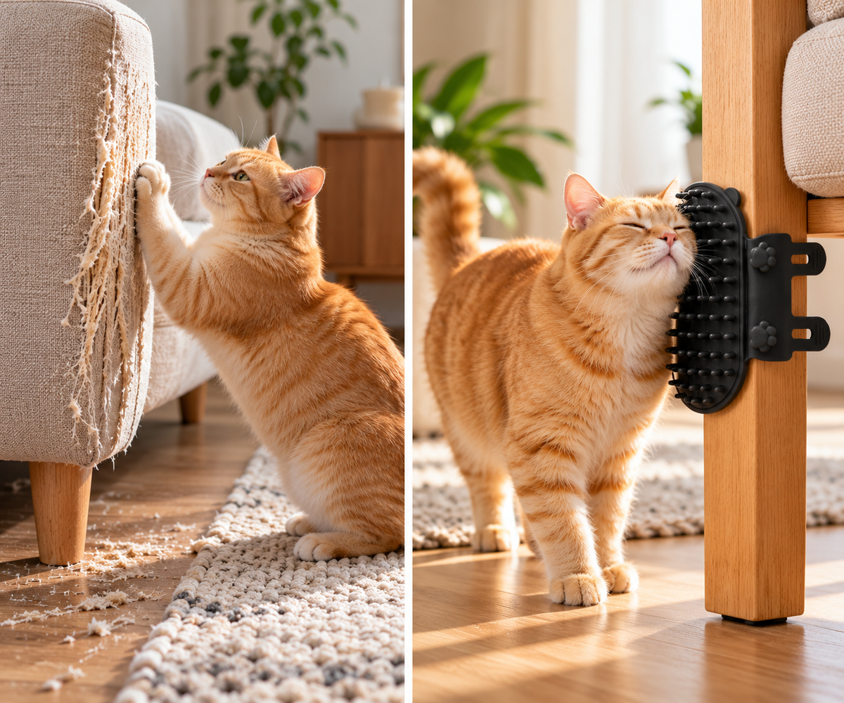 Zelfverzorgende Kattenborstel – Zachte Siliconen Massageborstel | Set van 2