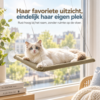 Restipaw® Raamhangmat voor katten | Van smalle vensterbank naar favoriete uitzichtplek