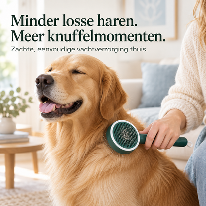 Restipaw® Zelfreinigende Vachtborstel met infrarood licht | Minder losse haren, minder rommel