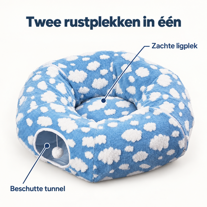 Restipaw® Tunnelbed voor Katten | Slapen, schuilen & observeren