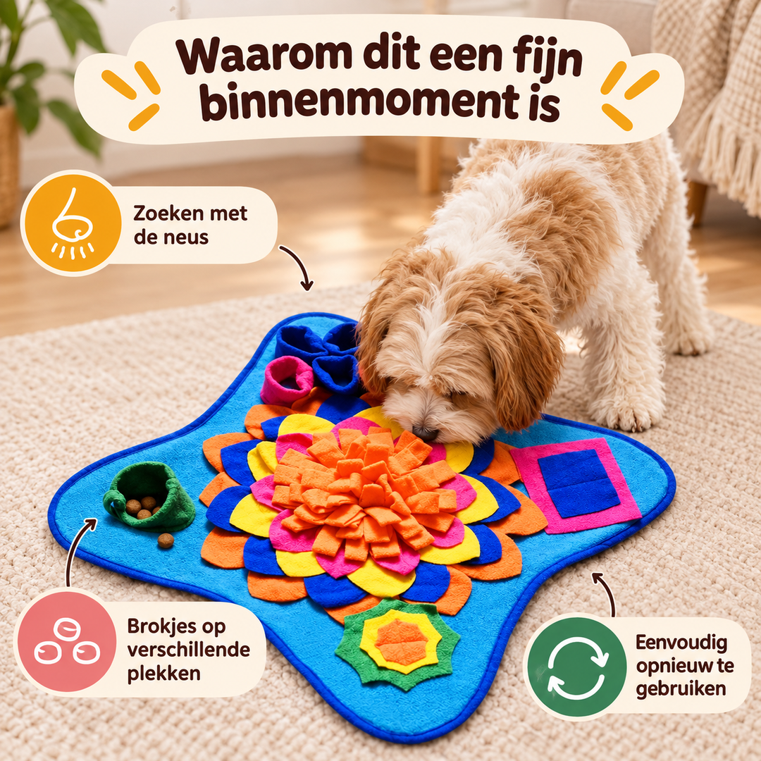 Restipaw® Verrijkende Snuffelmat | Snuffelen, zoeken en ontdekken
