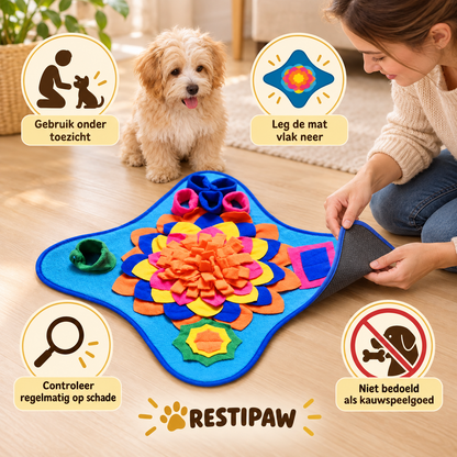 Restipaw® Verrijkende Snuffelmat | Snuffelen, zoeken en ontdekken