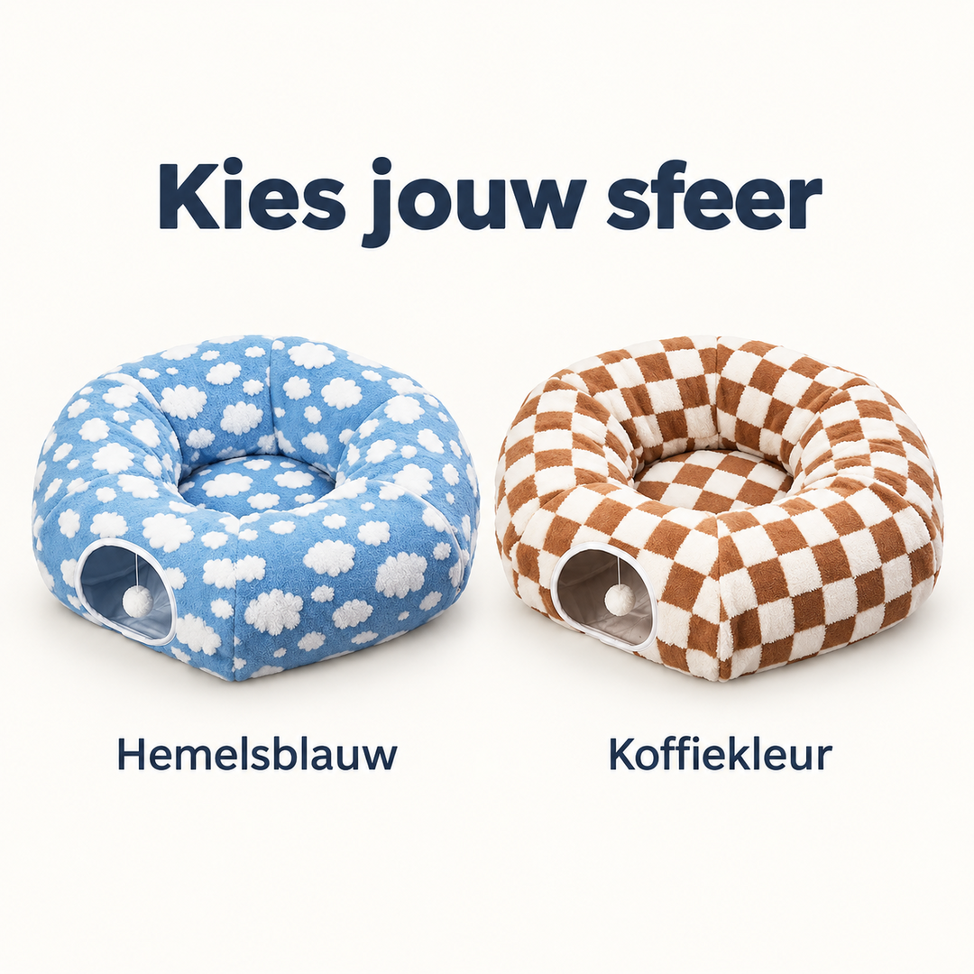 Restipaw® Tunnelbed voor Katten | Slapen, schuilen & observeren