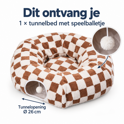 Restipaw® Tunnelbed voor Katten | Slapen, schuilen & observeren