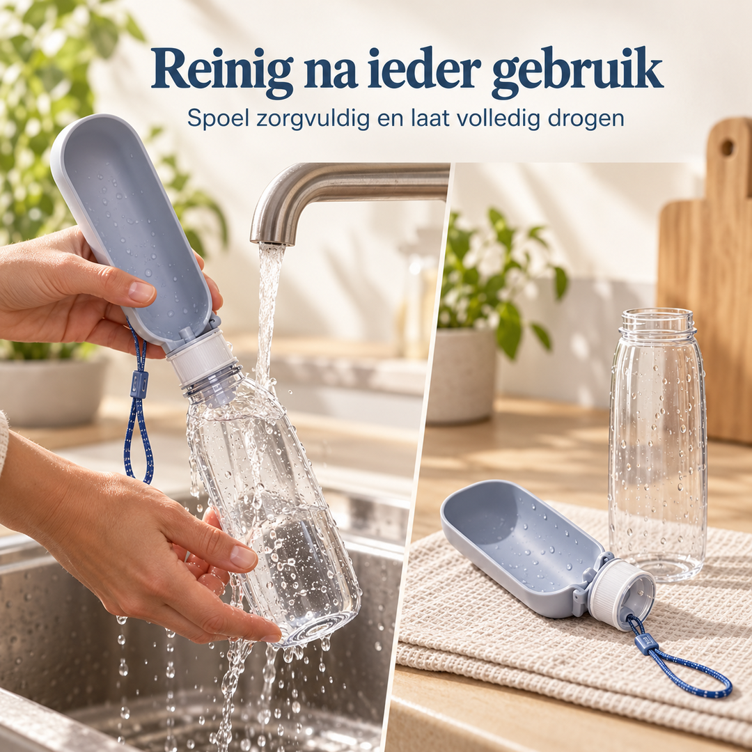Restipaw® Drinkfles voor Honden | Geen gedoe met losse drinkkommen