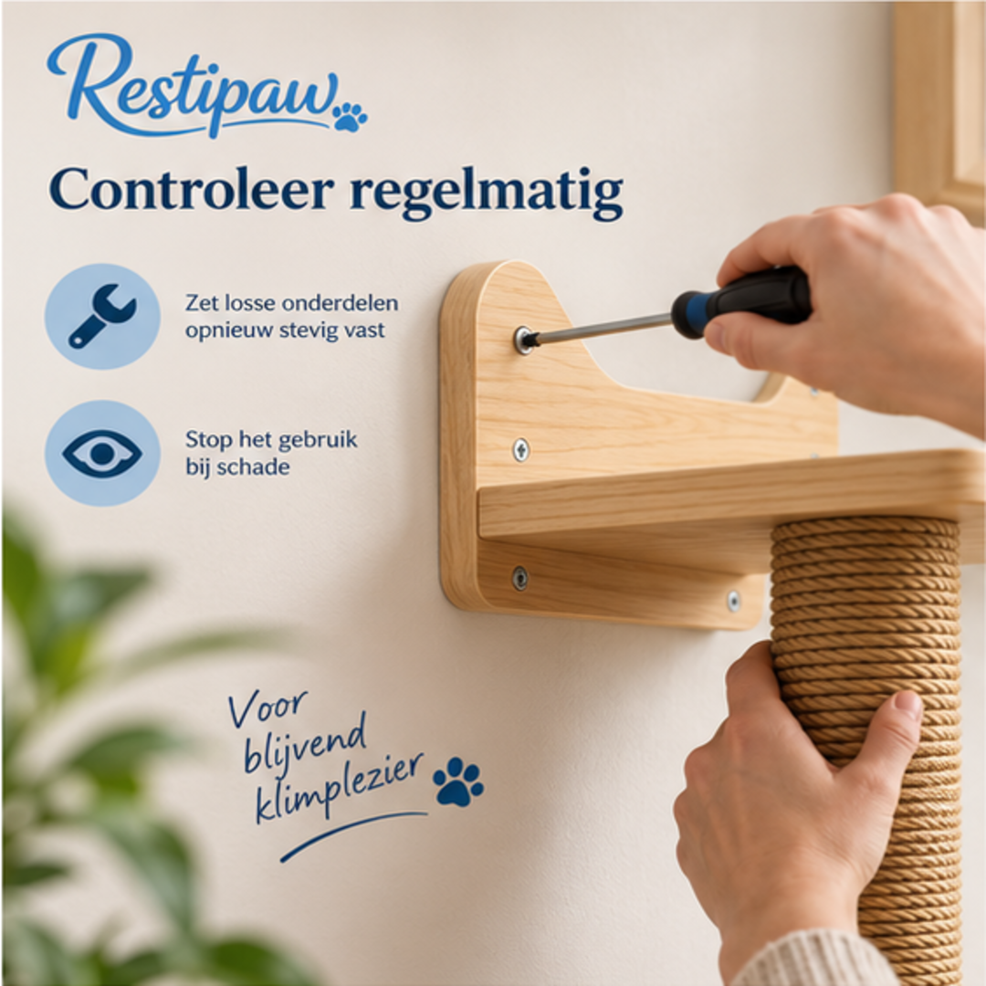 Restipaw® Katten Klimwand | Meer avontuur zonder vloeroppervlak te verliezen