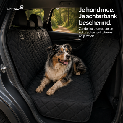 Restipaw® Autobeschermhoes | Bescherm je achterbank tegen haren, modder & natte poten