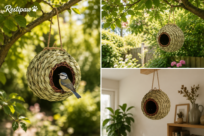 Restipaw® Gevlochten Vogelnestje | Een beschut plekje om te rusten