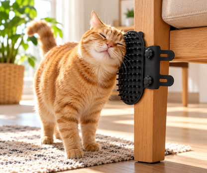 Zelfverzorgende Kattenborstel – Zachte Siliconen Massageborstel | Set van 2