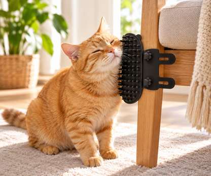 Zelfverzorgende Kattenborstel – Zachte Siliconen Massageborstel | Set van 2